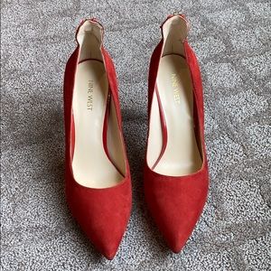 Red Nine West High Heels